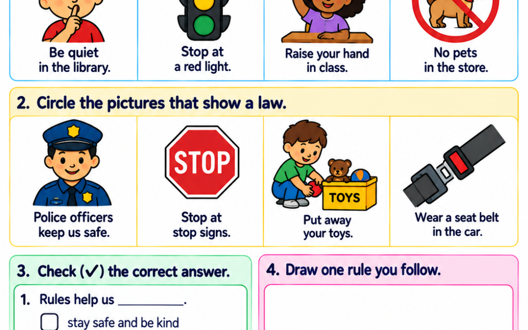 Rules and Laws Social Studies for Kids